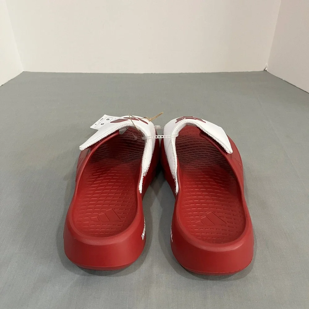 Adidas Lightblaze Slide Men 8 Red Indiana University Hoosiers IH7114 Sandals